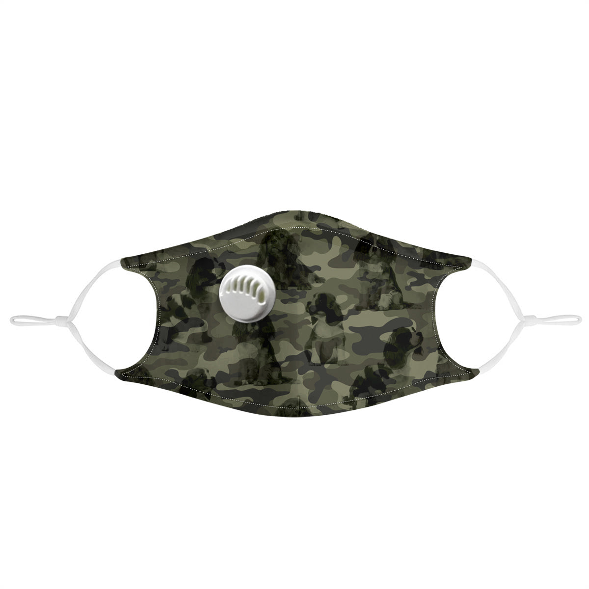 Cavalier King Charles Spaniel Camo F-Maske V1