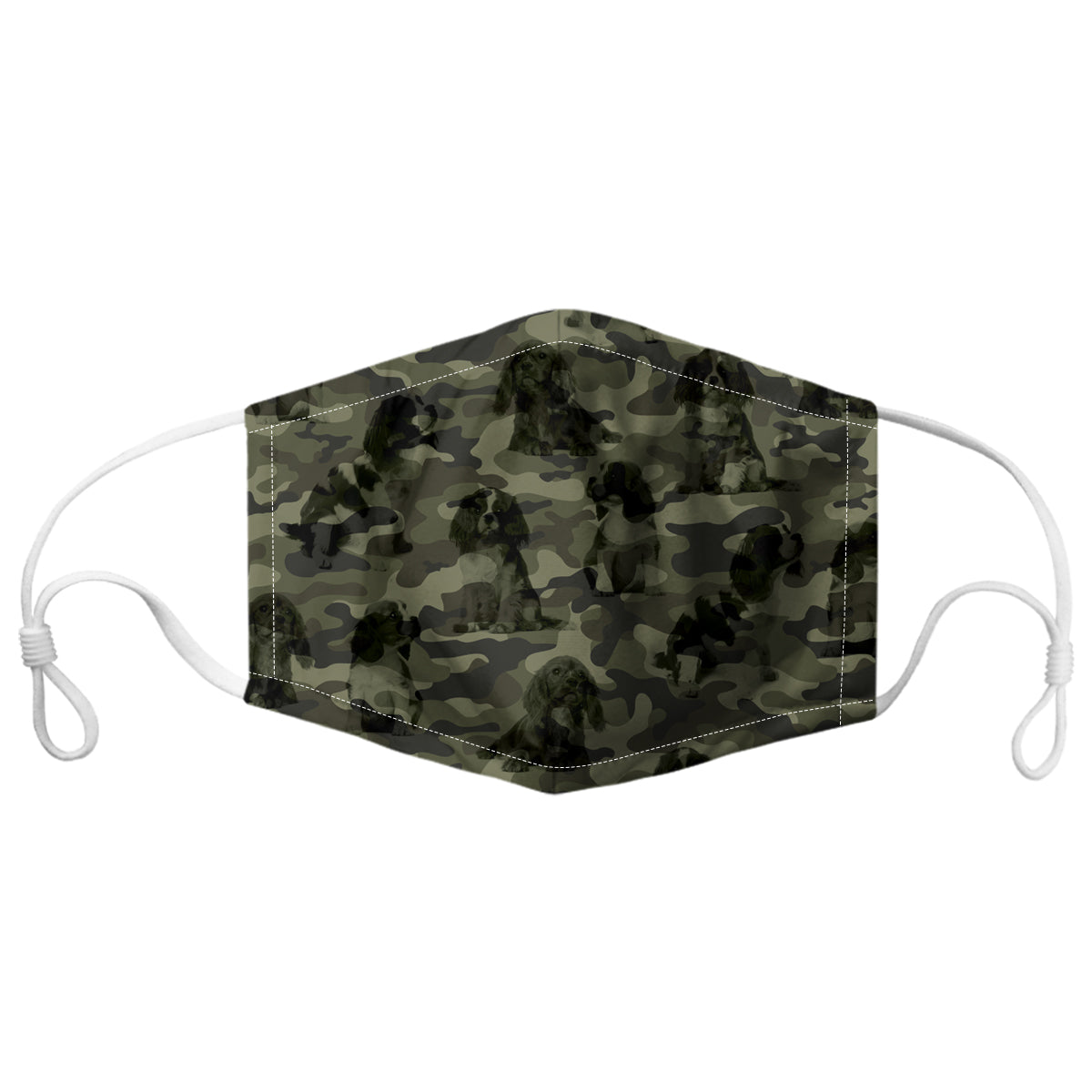 Cavalier King Charles Spaniel Camo F-Mask V1