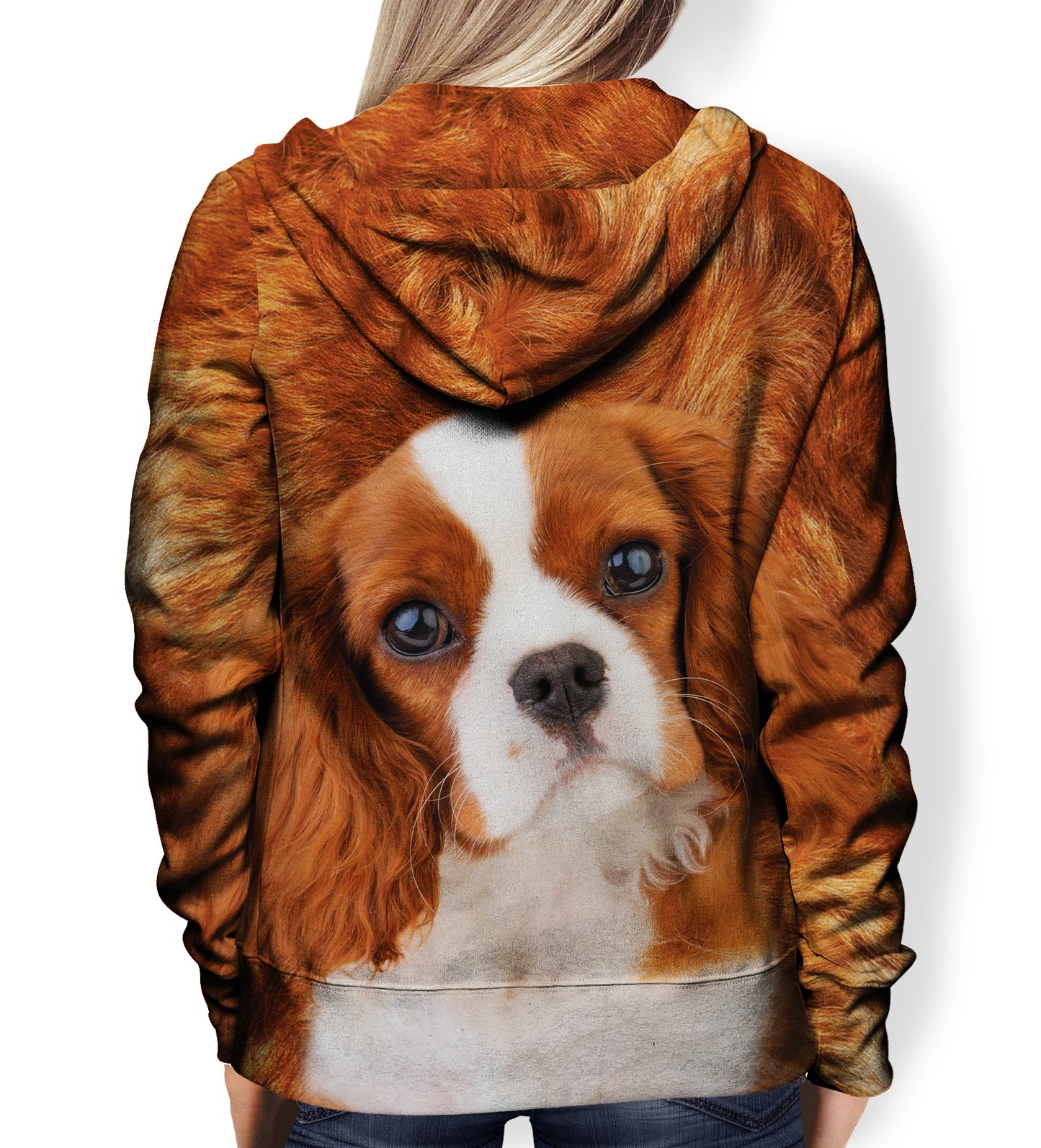 Cavalier King Charles Spaniel Kapuzenpullover – All Over V4