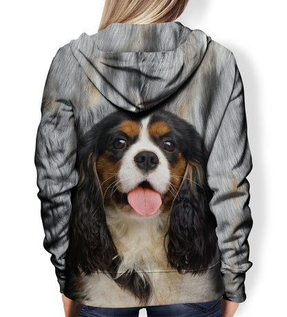 Sweat à capuche Cavalier King Charles Spaniel - All Over V6