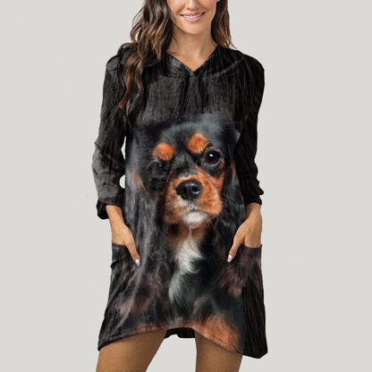 Cavalier King Charles Spaniel Mom - Hoodie With Ears V4