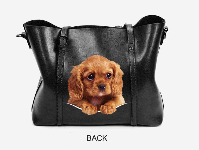 Cavalier King Charles Spaniel Einzigartige Handtasche V3