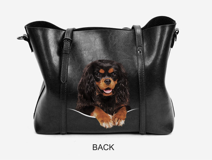 Cavalier King Charles Spaniel Einzigartige Handtasche V4