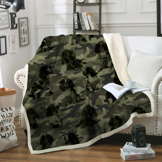 Couverture camouflage Cavalier King Charles Spaniel V1