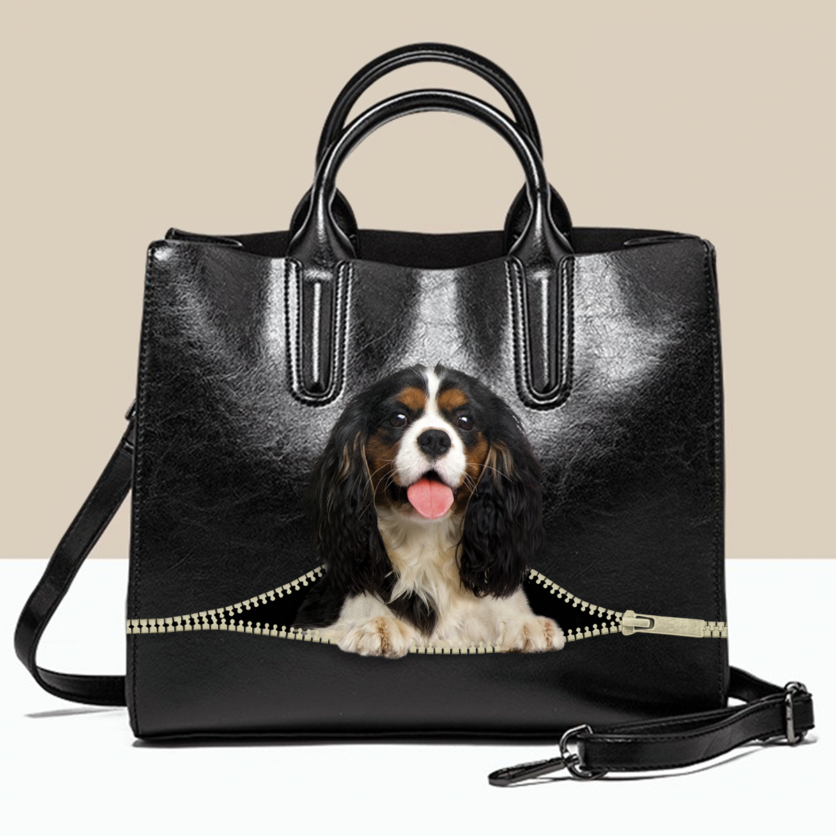Cavalier King Charles Spaniel Luxury Handbag V1