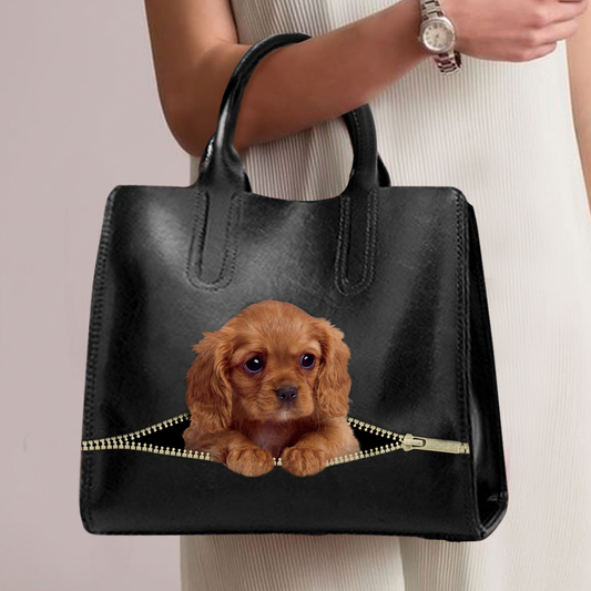 Cavalier King Charles Spaniel Luxus Handtasche V3