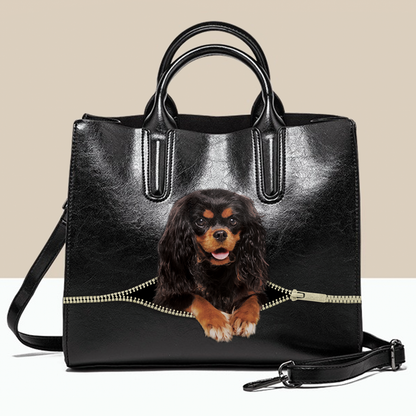 Cavalier King Charles Spaniel Luxury Handbag V4