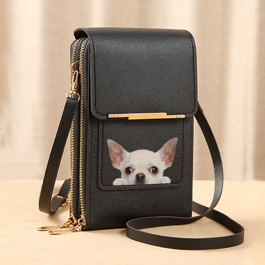 Chihuahua - Touch Screen Phone Wallet Case Crossbody Purse V5
