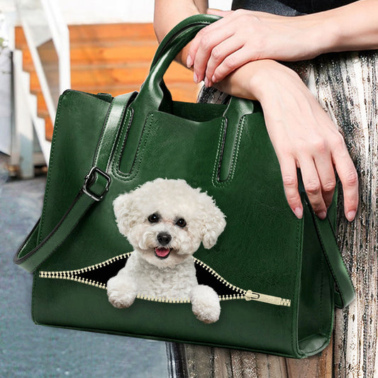 Chill Out Time With Bichon Frise - Luxury Handbag V1