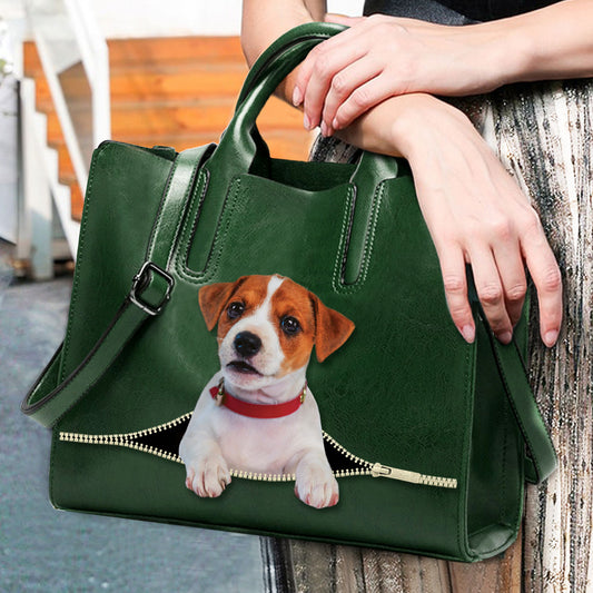 Entspannen Sie sich mit Jack Russell Terrier – Luxushandtasche V2