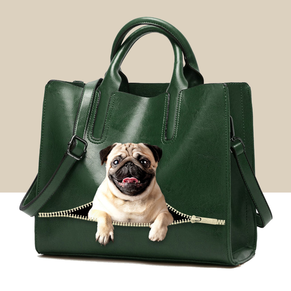 Chill Out Time With Pug – Luxushandtasche V1