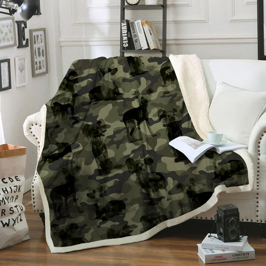 Chinese Crested Camo Blanket V1