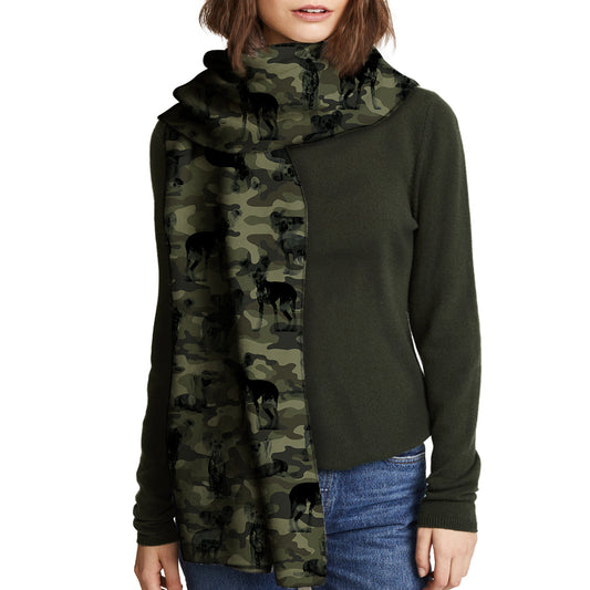 Chinese Crested Camo Scarf V1