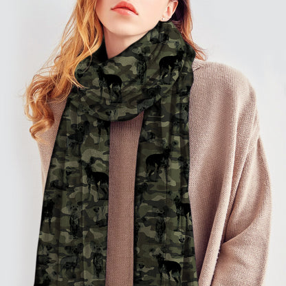 Chinese Crested Camo Scarf V1