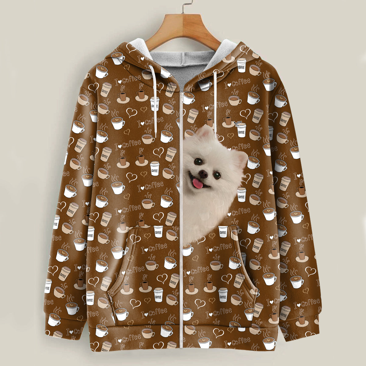 Coffee Time For Pomeranian - Follus Hoodie