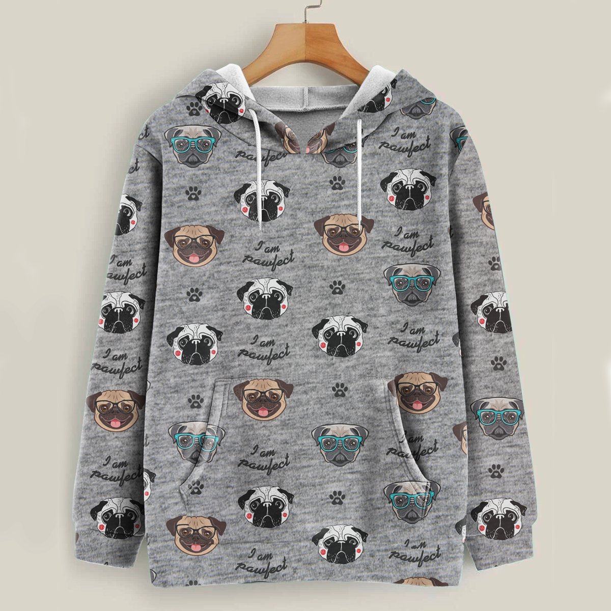 I'm Pawfect - Pug Hoodie