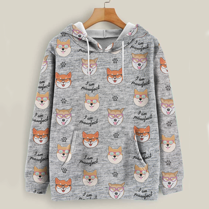 Ich bin Pawfect – Shiba Inu Hoodie