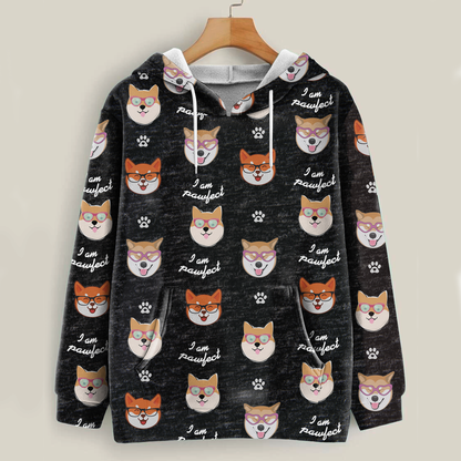 Ich bin Pawfect – Shiba Inu Hoodie