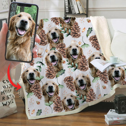 Love You Forever - Personalized Colorful Blanket With Your Pet's Photo