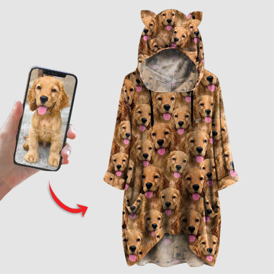 A Bunch – Personalisierter Kapuzenpullover mit Ohren und dem Foto Ihres Haustieres