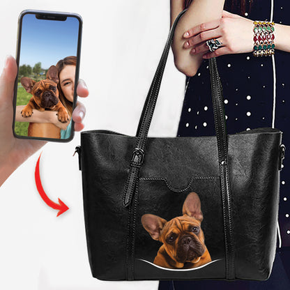 Love You - Personalized Unique Handbag With Your Pet's Photo V1
