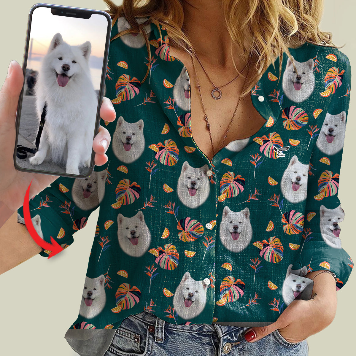Cute Personalized Blouse With Your Pet's Photo