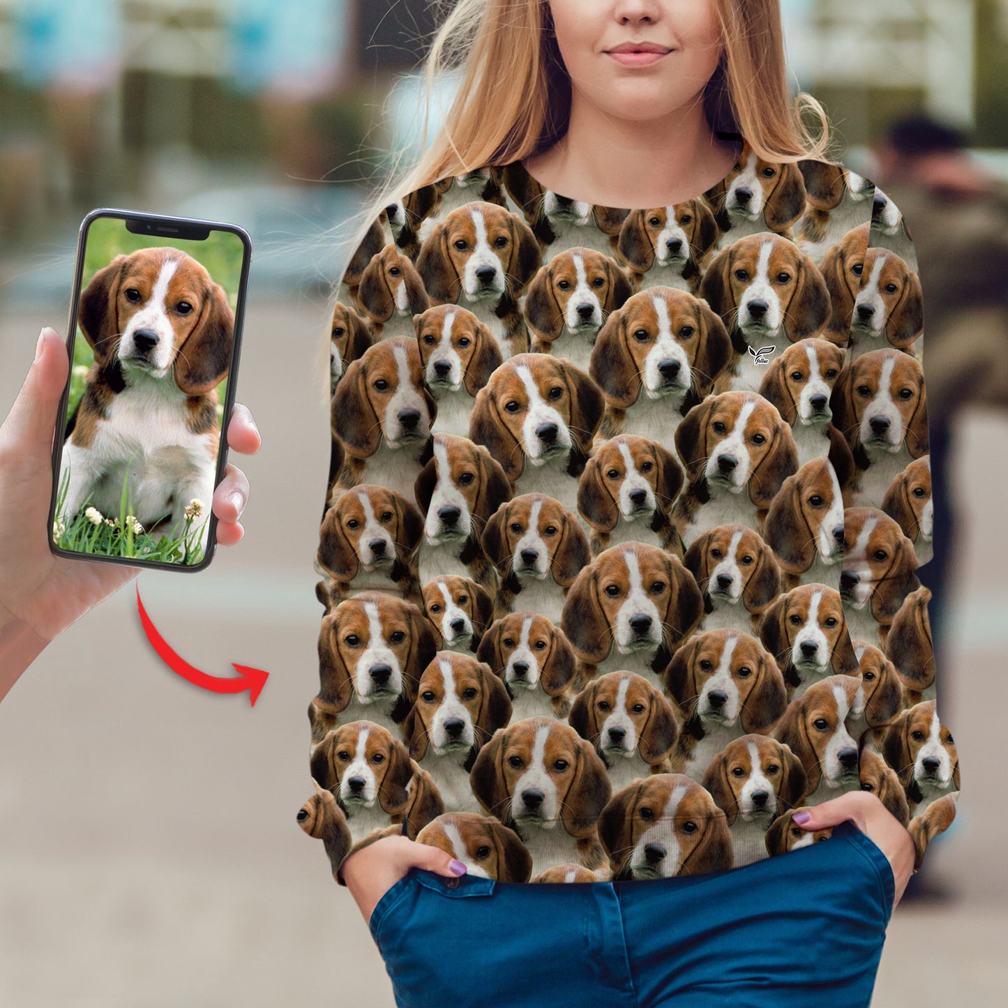 A Bunch – Personalisiertes Sweatshirt mit dem Foto Ihres Haustieres