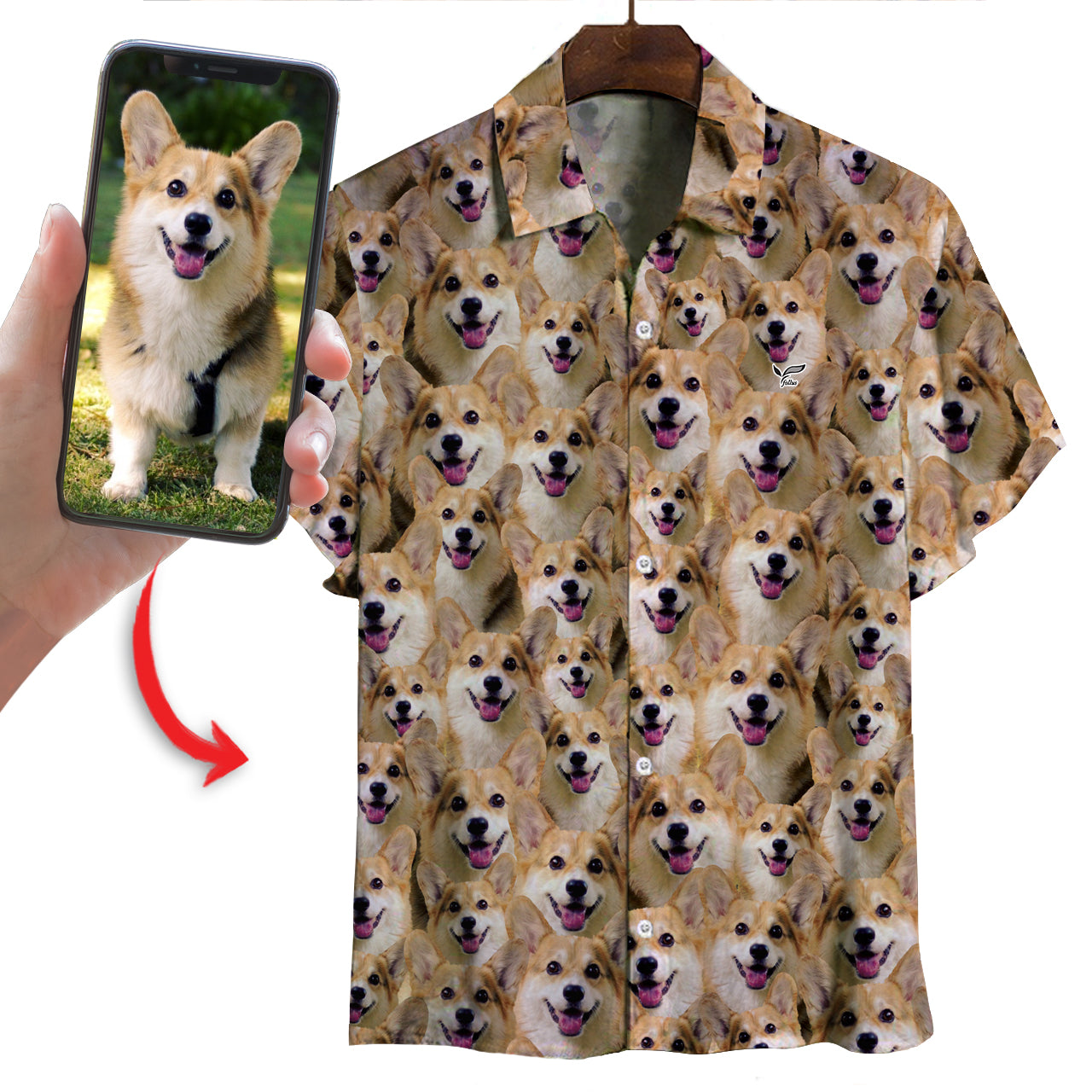 A Bunch - Personalized Hawaiian Shirt With Your Pet's Photo