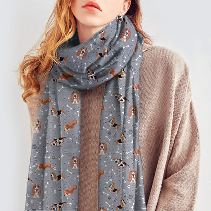 Cute Basset Hound - Scarf V3