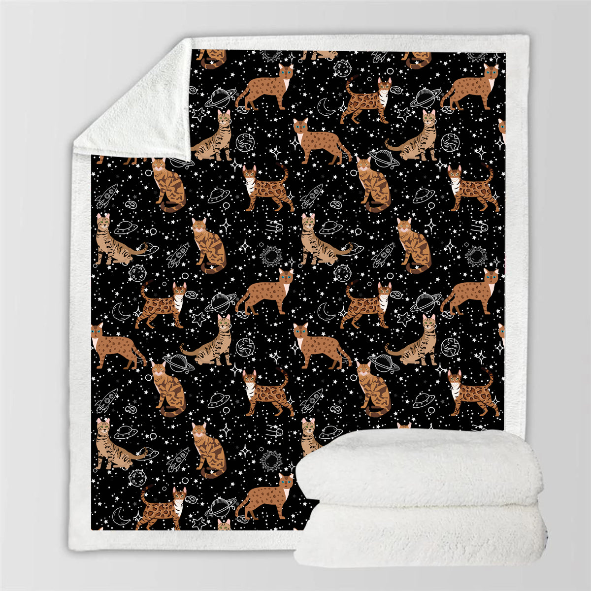 Cute Bengal Cat - Blanket V1