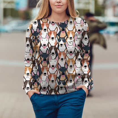 Cute Cartoon Bull Terriers - Follus Sweatshirt