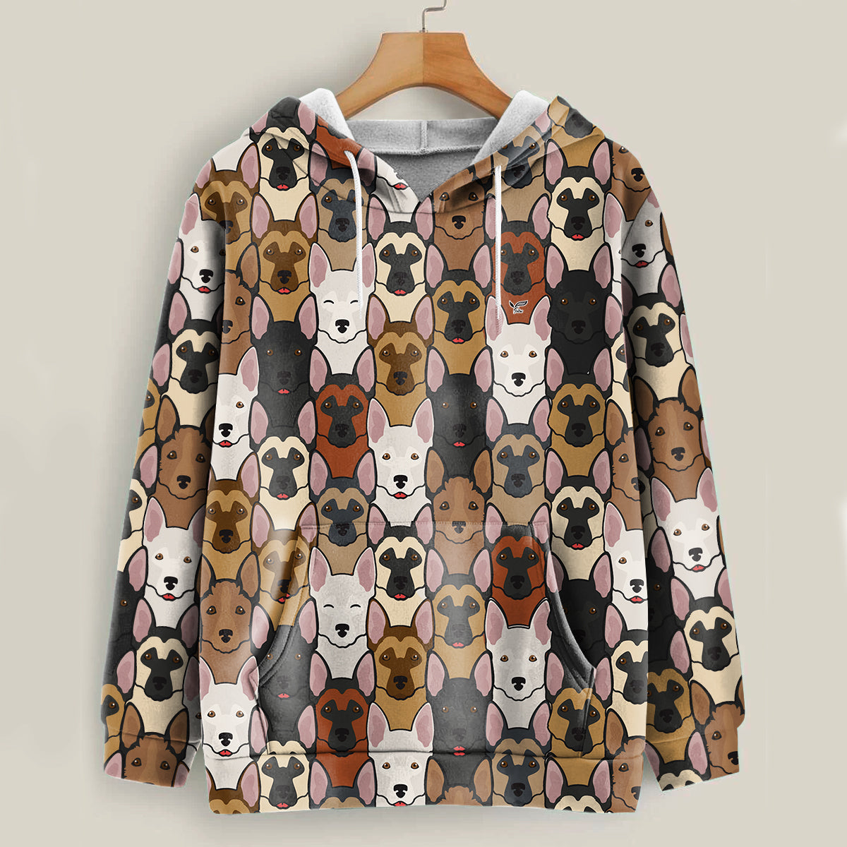 Cute Cartoon German Shepherds - Follus Hoodie