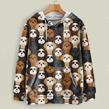 Cute Cartoon Shih Tzus - Follus Hoodie