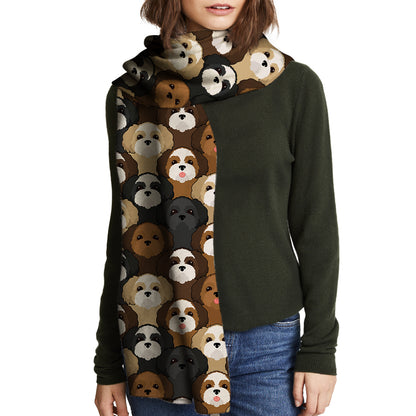 Cute Cartoon Shih Tzus - Follus Scarf