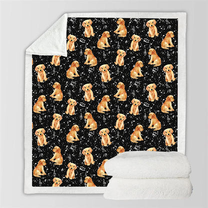 Cute Golden Retriever - Blanket V1