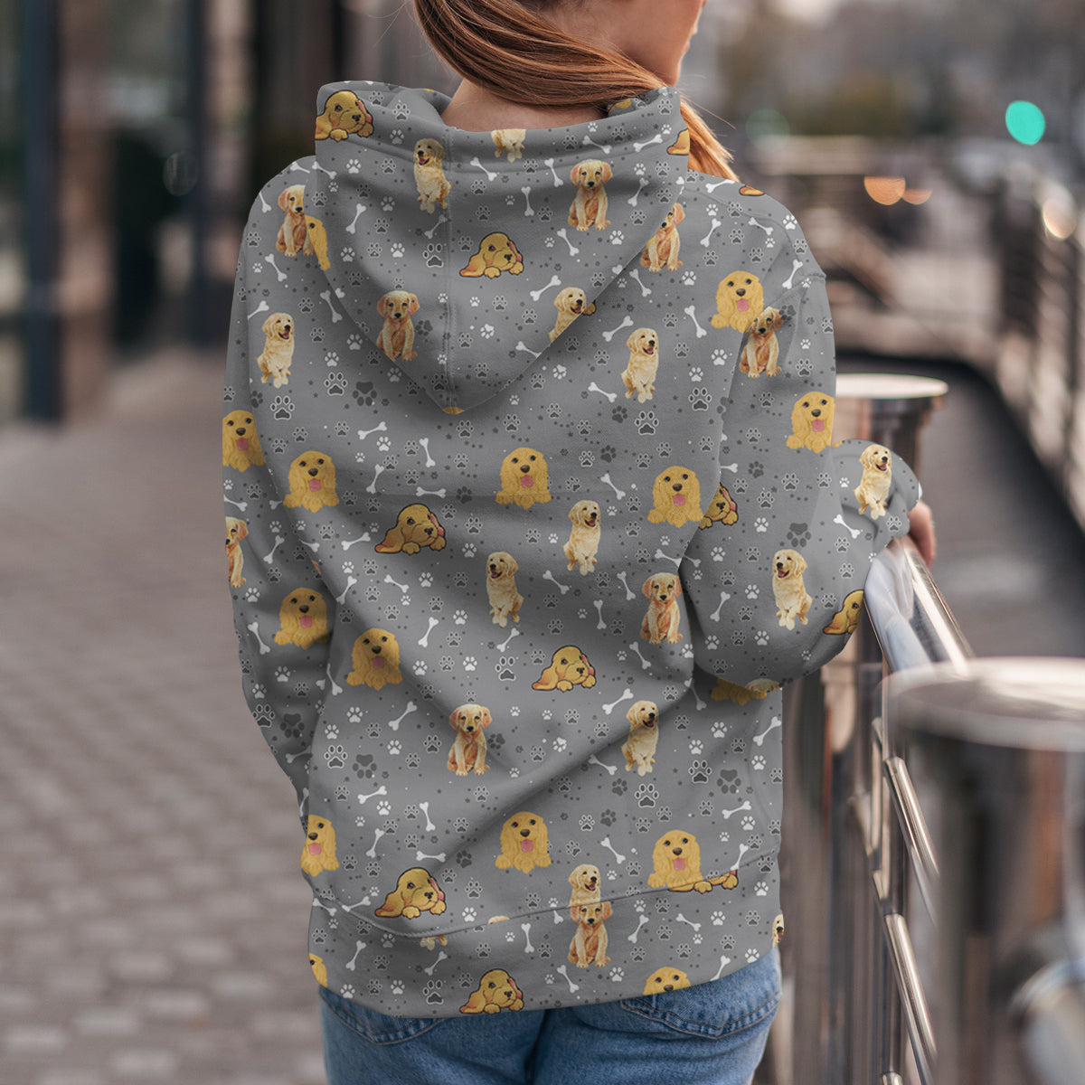 Cute Golden Retriever - Hoodie V1