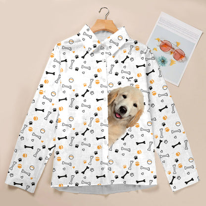 Cute Golden Retriever Mom - Follus Women's Long-Sleeve Shirt