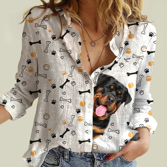 Cute Rottweiler Mom - Follus Women's Long-Sleeve Shirt