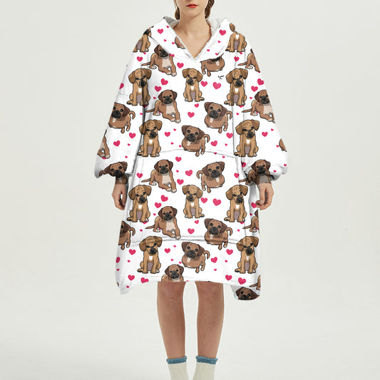 Cute Winter - Puggle Fleece Blanket Hoodie