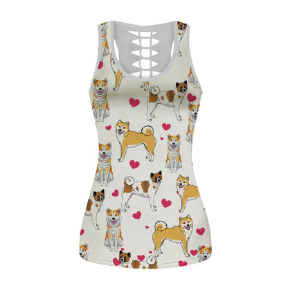 Mignon Akita Inu - Débardeur creux V1
