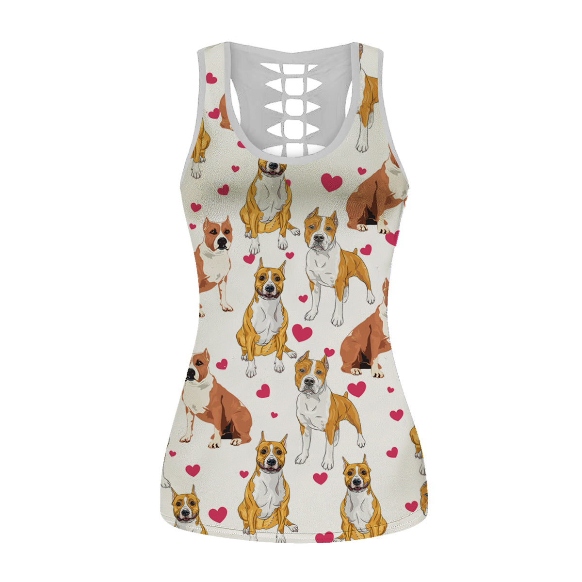 Mignon American Pit Bull Terrier - Débardeur creux V1