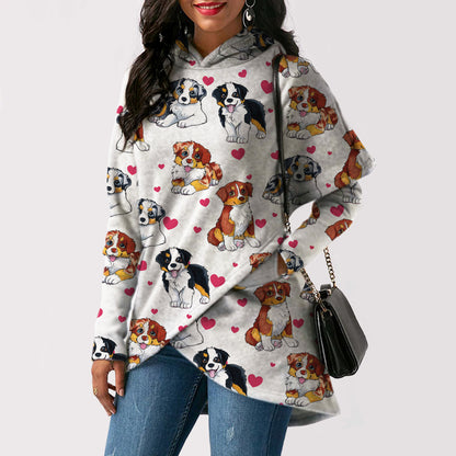 Cute Australian Shepherd - Fashion Long Hoodie V1