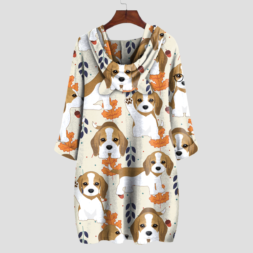 Cute Beagle - Hoodie With Ears V1