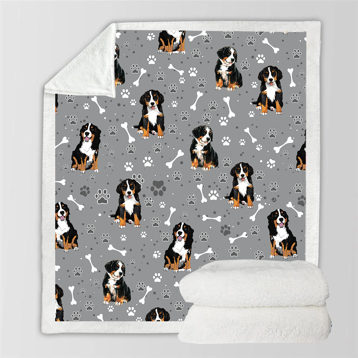 Cute Bernese Mountain - Blanket V1