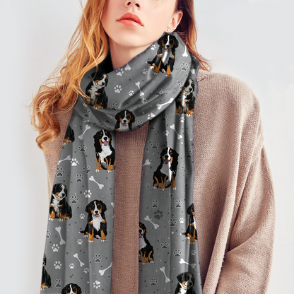 Cute Bernese Mountain - Scarf V3