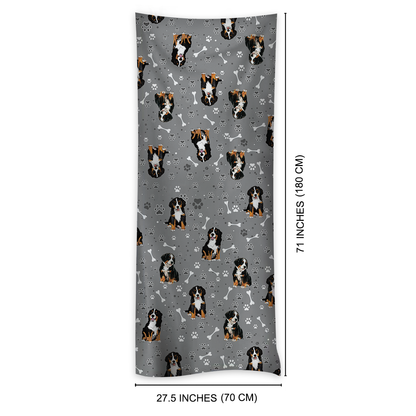 Cute Bernese Mountain - Scarf V3