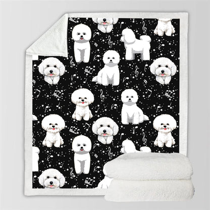 Cute Bichon Frise - Blanket V1