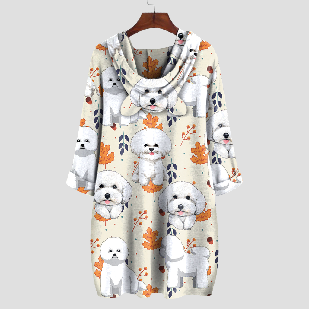 Cute Bichon Frise - Hoodie With Ears V1