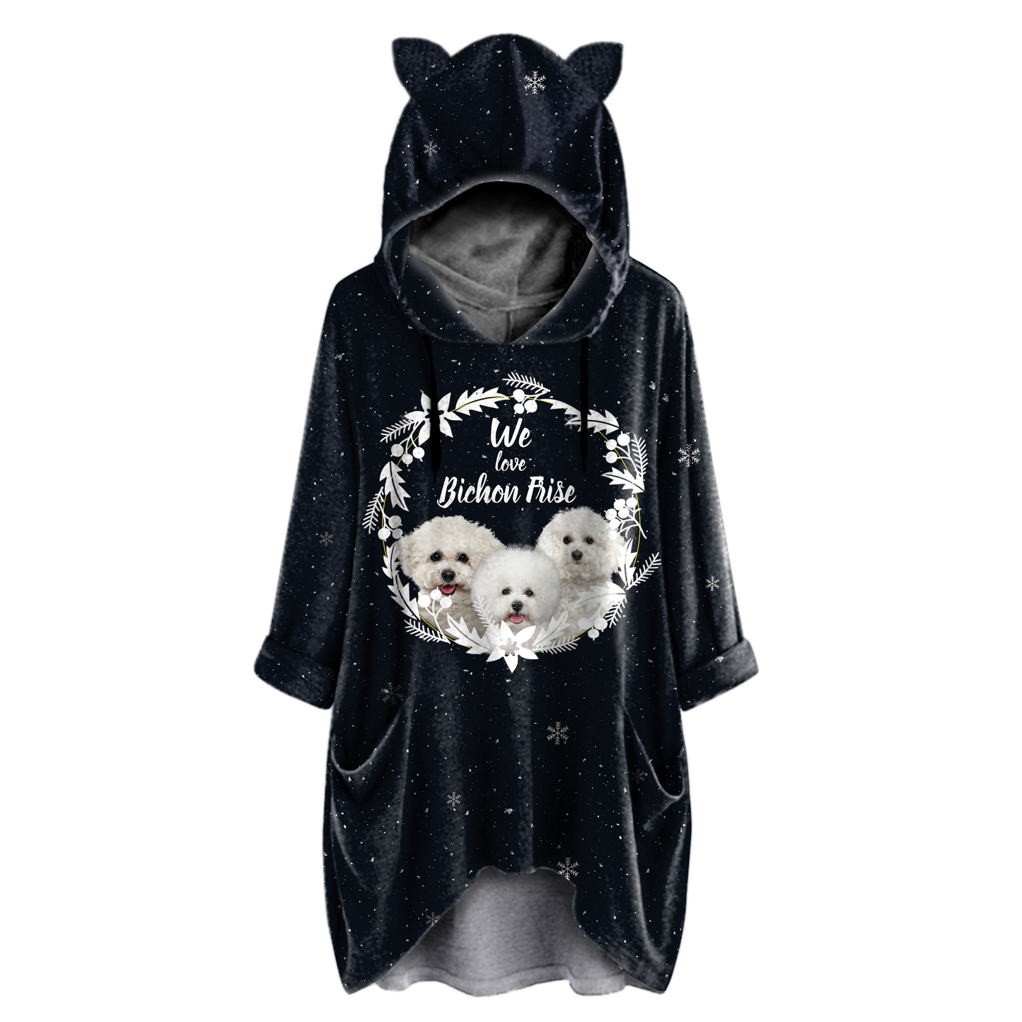 Cute Bichon Frise - Hoodie With Ears V3