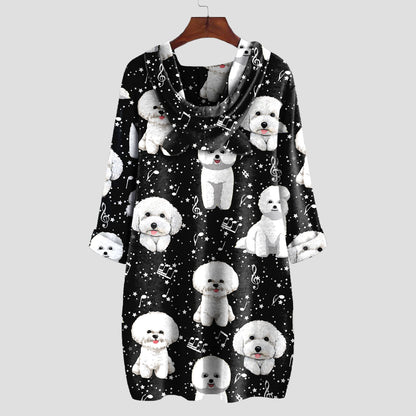 Cute Bichon Frise - Hoodie With Ears V4